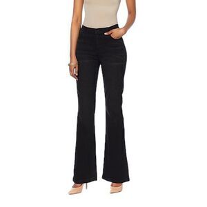 DG2 by Diane Gilman Women's Virtual Stretch BootCut Jean Black - Petite